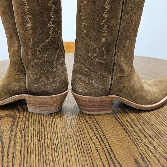 Lucchese Priscilla Suede Boots - Picture 3 of 6